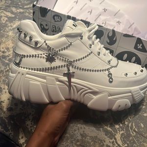 White trainers